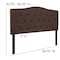Flash Furniture Full Cambridge, Headboard, Brown Fabric HG-HB1708-F-DBR-GG - alternate 7